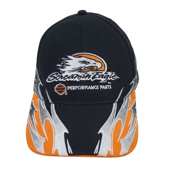 Rare Vintage 1999 Harley Davidson Motorcycles SCREAMIN EAGLE Flames Hat Cap - Picture 1 of 13